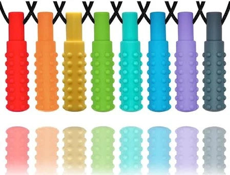 10 Piece Textured Sensory Chewy Necklace